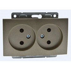 Розетка двойная, без рамки mono electric despina - larissa 500-002305-121